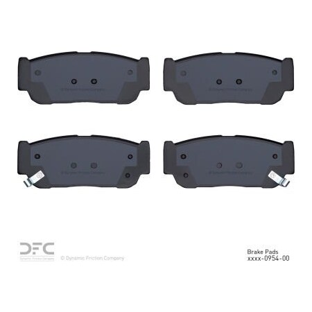 Dynamic Friction Co DFC 3000 Semi-Metallic Brake Pads - Dynamic Friction Company 1311-0954-00 1311-0954-00